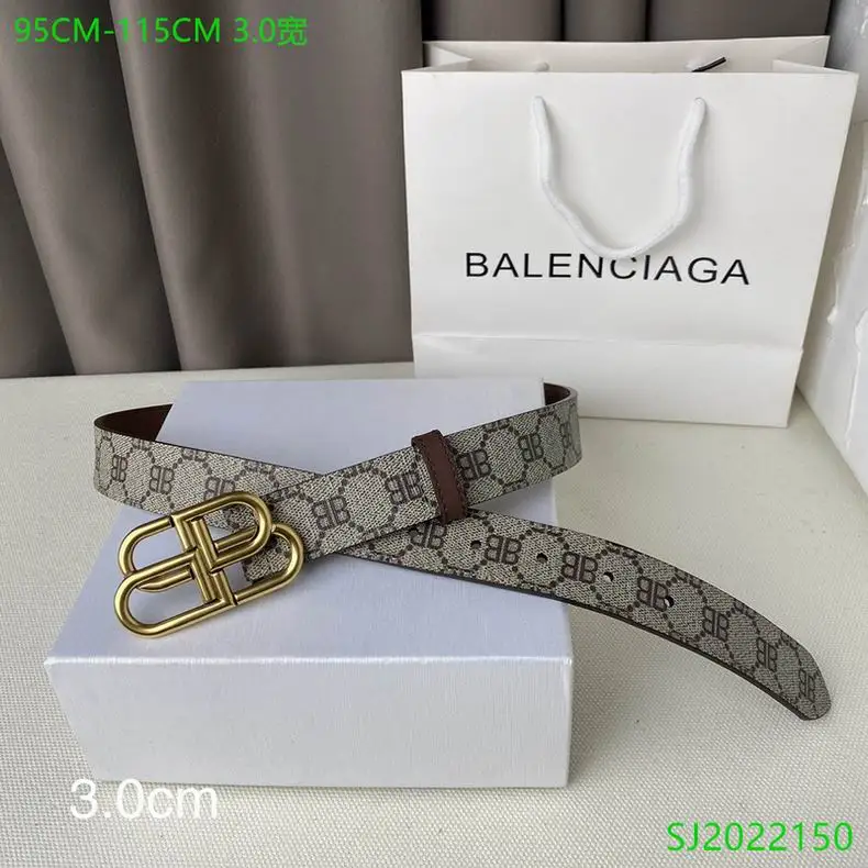 Balenciaga belt 30mmX95-115cm 7D11